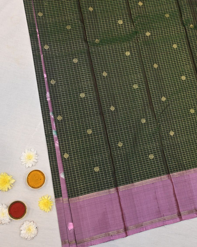 Kanchipuram Silk Saree-VSKP100