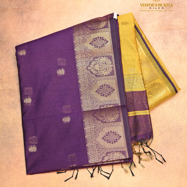Chanderi Sarees-VSC42C Plum