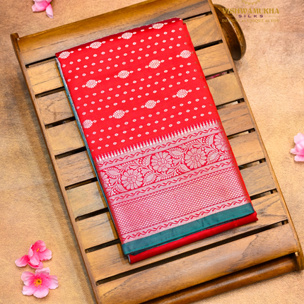 Semi Soft Pattu-VSSP52E Red