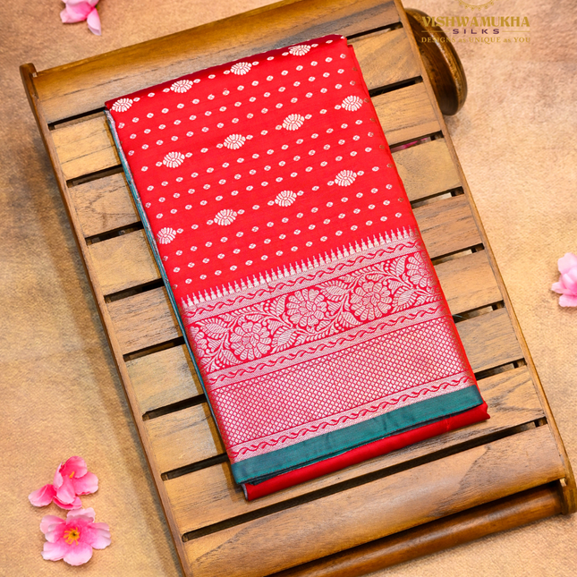 Semi Soft Pattu-VSSP52E Red