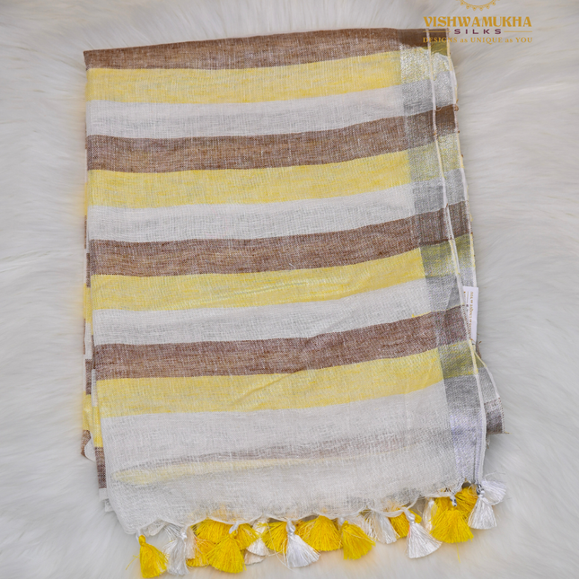 Cotton Linen-VSL21C Yellow-Brown