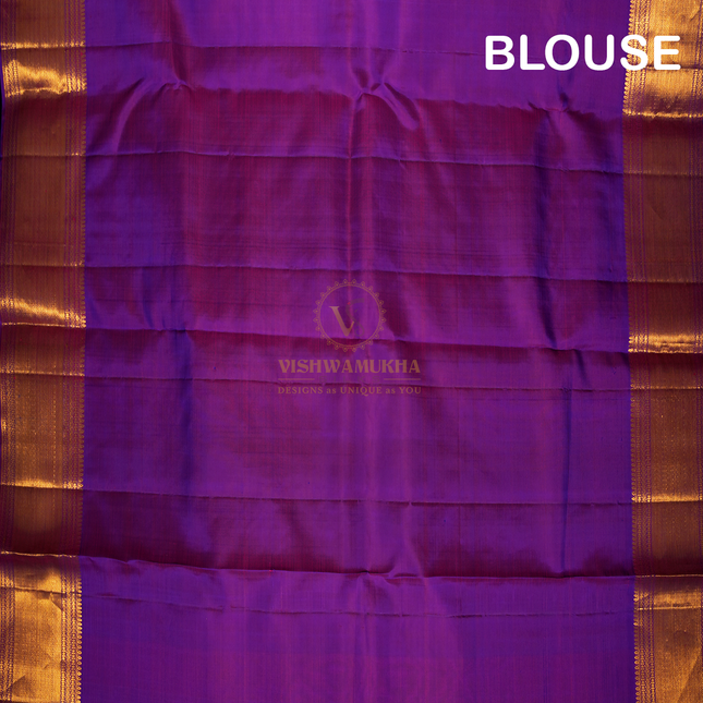 Dark Purple Kanchipuram Silk Sarees
