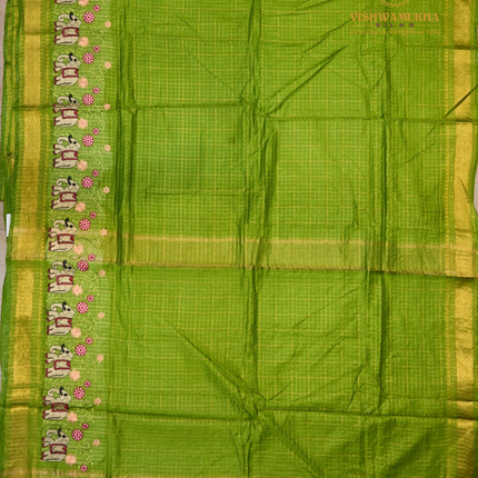 Chanderi saree-VSC30 Green (3)