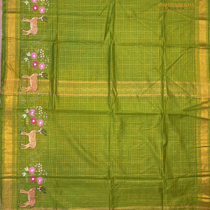 Chanderi saree-VSC31 Green (3)