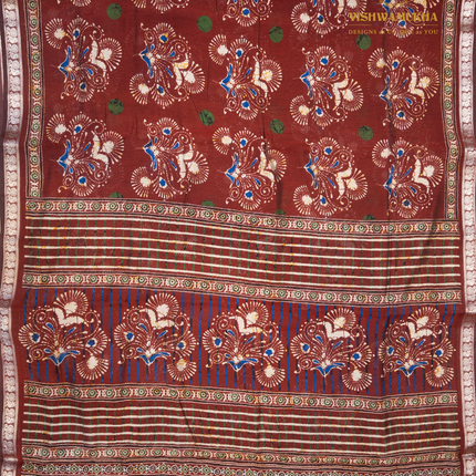 Chanderi Saree-VSC12 Maroon