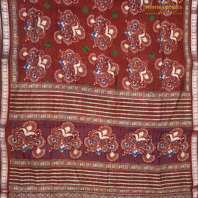 Chanderi Saree-VSC12 Maroon