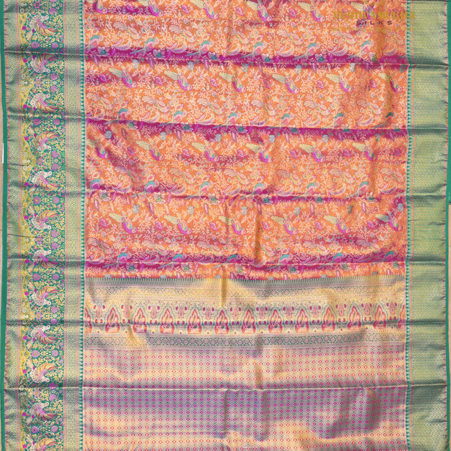 Semi pattu Meenakari-VSSP59C Pink
