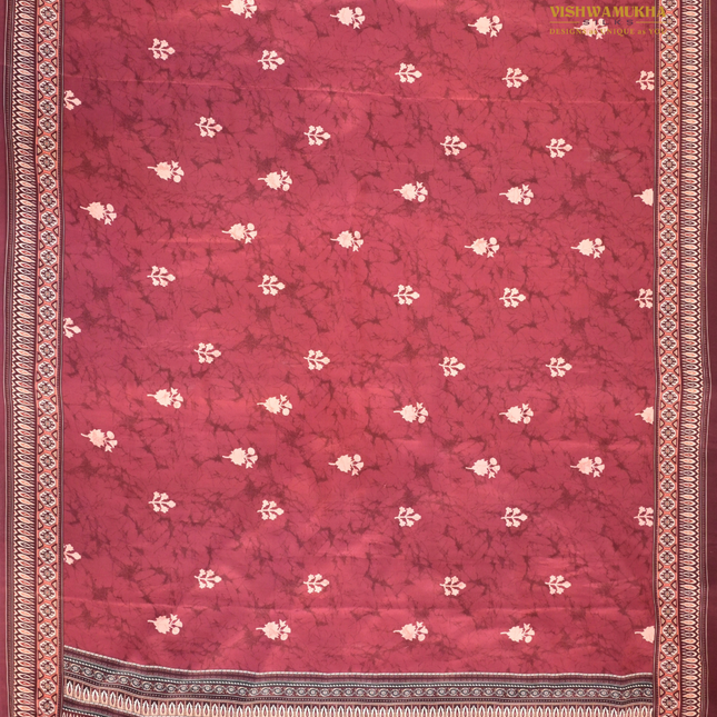 Crepe Sarees-VSCRP7C Burgundy