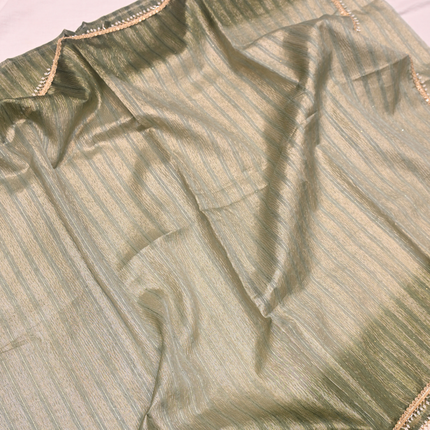 Crushed Organza Sarees-VSOF08