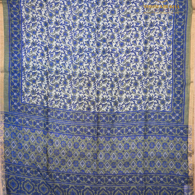 Linen Sarees-VSL16 Green