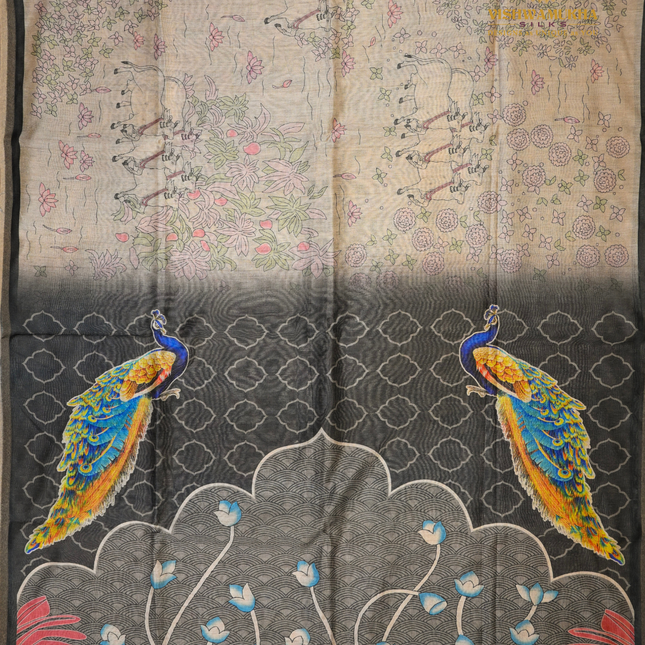 Chanderi Sarees-VSC36B Gray