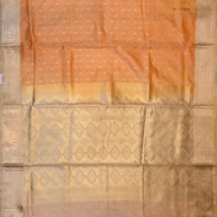 Semi Soft Pattu-VSSP53D Orange
