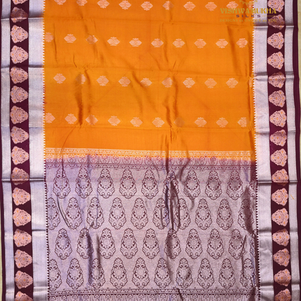 Semi Soft Pattu-VSSP48D Orange