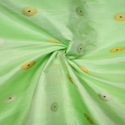 Light  Green Gadwal Pattu Sarees