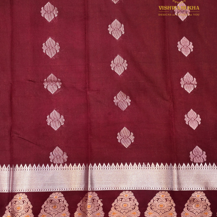 Semi Soft Pattu-VSSP48D Orange