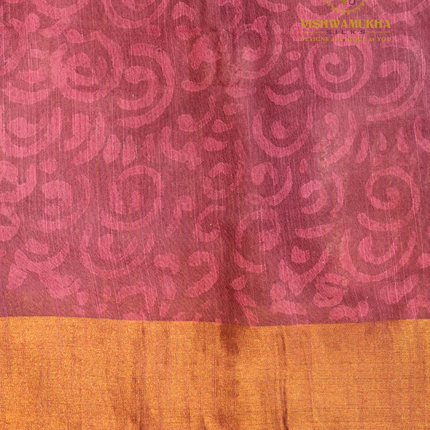 Chanderi Saree-VSC3 Wine