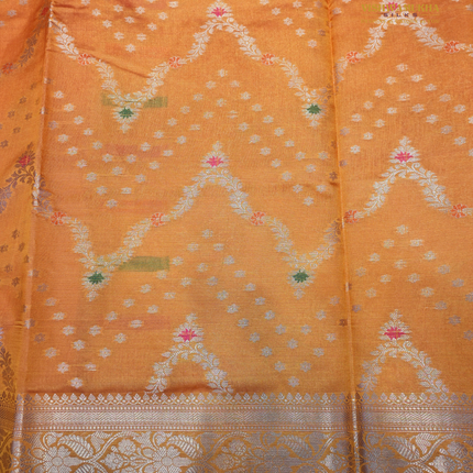 Banaras Soft Silk-VSBS3A Orange
