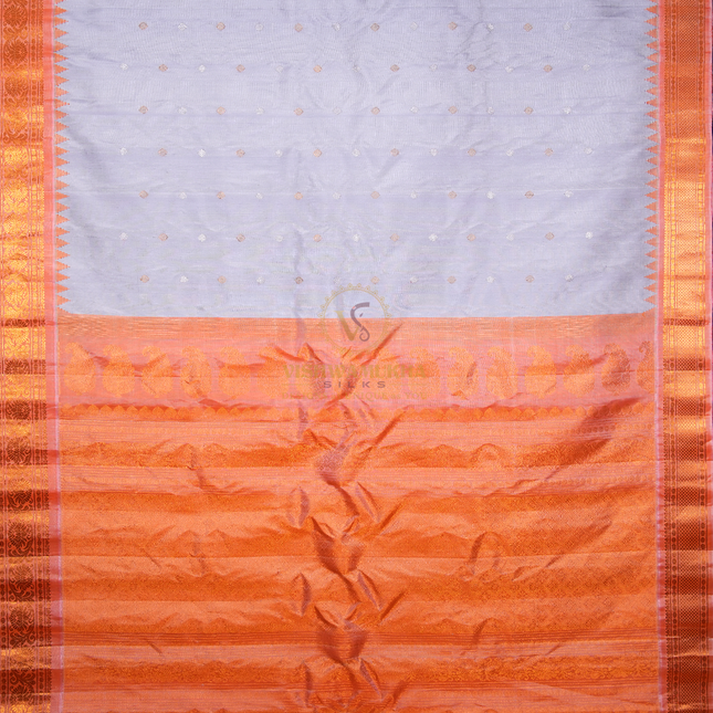 Grey Gadwal Pattu Sarees