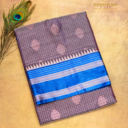 Semi Soft Pattu-VSSP49 Purple