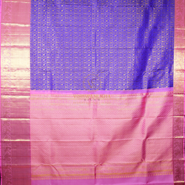 Rani Purple Kanchipuram Silk Sarees