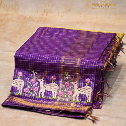 Chanderi saree-VSC29 Purple (4)