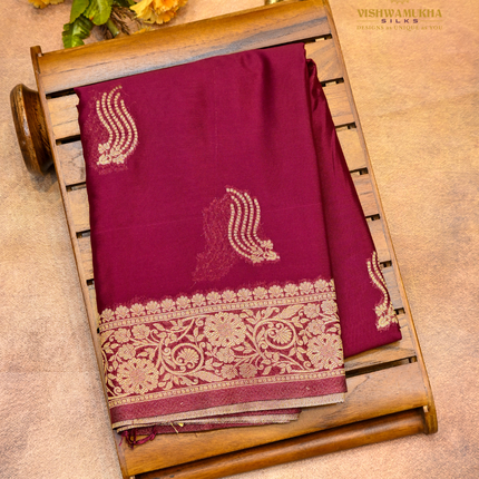 Banaras Georgette-VSGF9B maroon