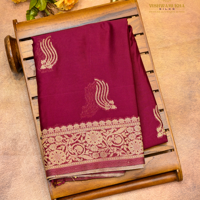 Banaras Georgette-VSGF9B maroon
