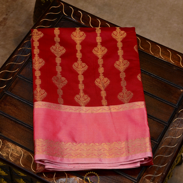 Semi Pattu-VSSP44D Red
