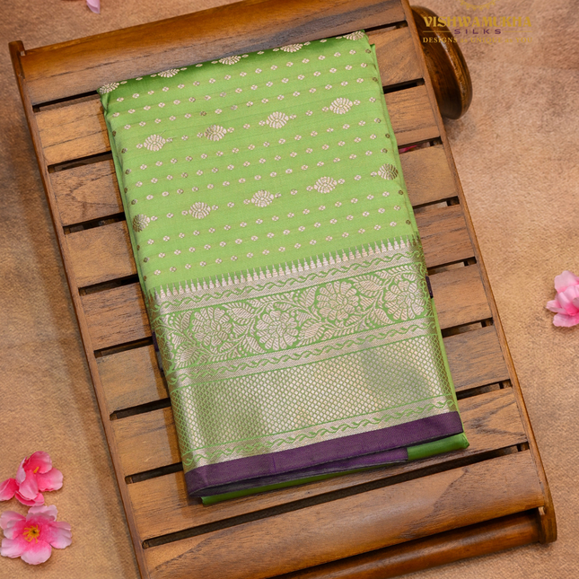 Semi Soft Pattu-VSSP52C  AppleGreen