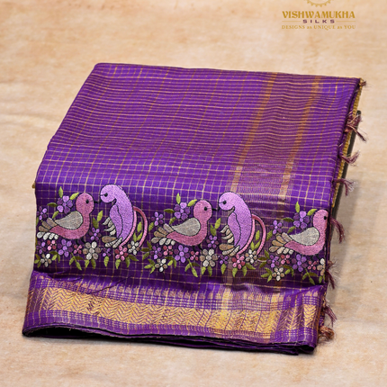 Chanderi saree-VSC33 Purple (4)