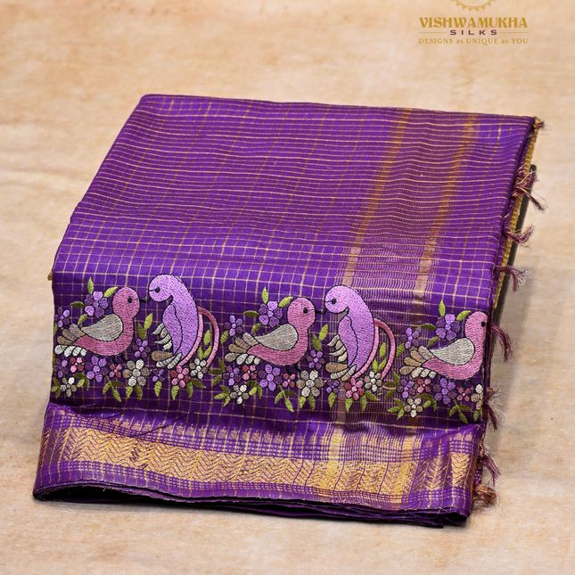 Chanderi saree-VSC33 Purple (4)