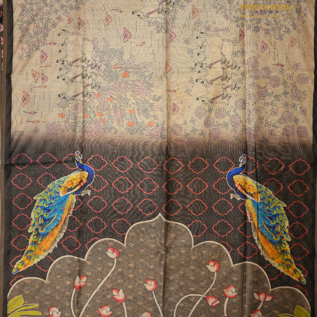 Chanderi Sarees-VSC36C Brown