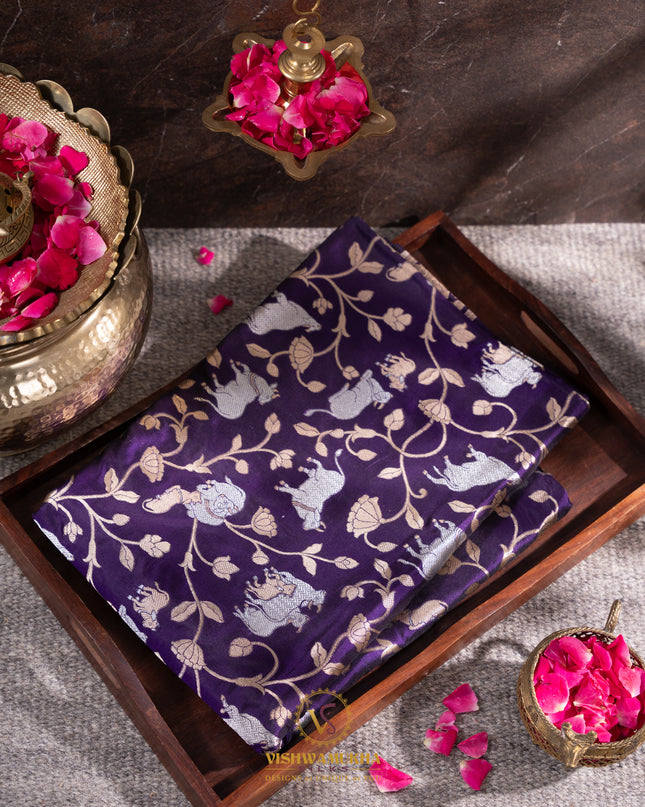 Pure Banaras katan silk-VSPBS31