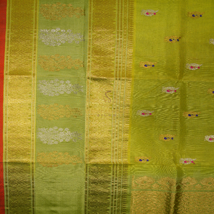 Light Green Venkatagiri Silk Sarees