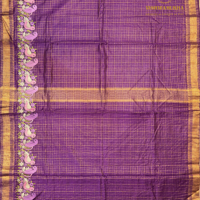 Chanderi saree-VSC33 Purple (4)