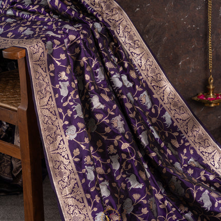 Pure Banaras katan silk-VSPBS31