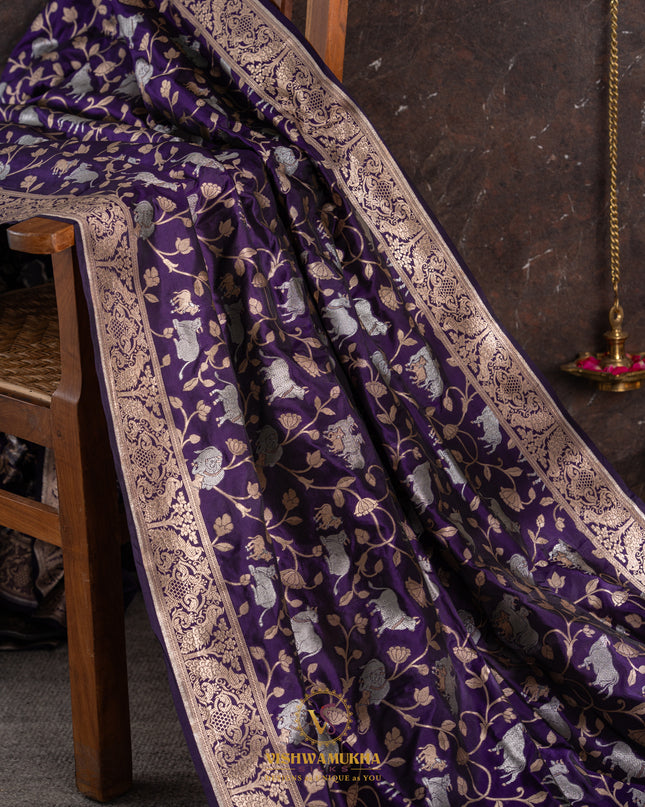 Pure Banaras katan silk-VSPBS31