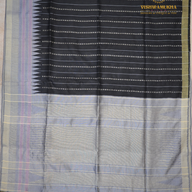 Dupion Silk-VSDS1 Black