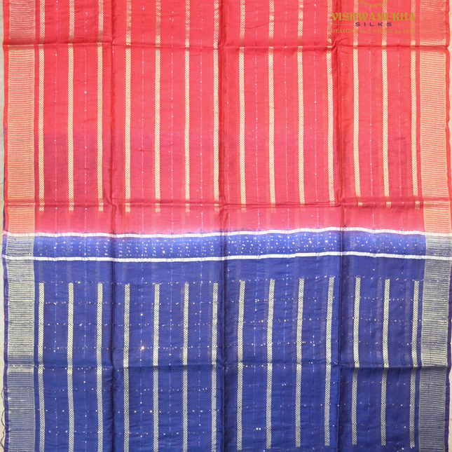 Chanderi Saree-VSC17 Red