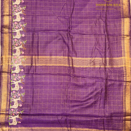 Chanderi saree-VSC29 Purple (4)