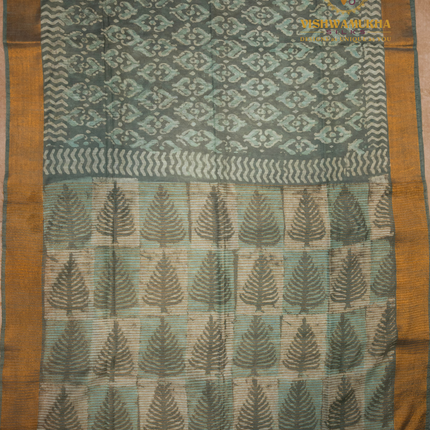 Chanderi Saree-VSC4 Green
