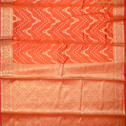 Banaras Soft Silk-VSBS3E Orange