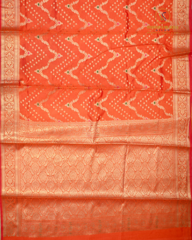 Banaras Soft Silk-VSBS3E Orange