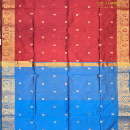 Chanderi Sarees-VSC42D Maroon