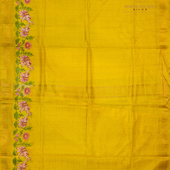Chanderi saree-VSC28(5) Yellow