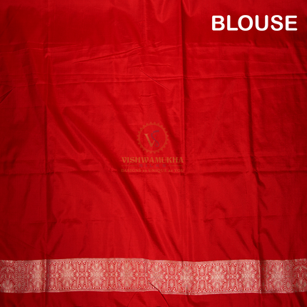 RED PURE BANARAS KATAN