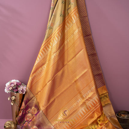 Kanchipuram Silk Saree-VSKP116