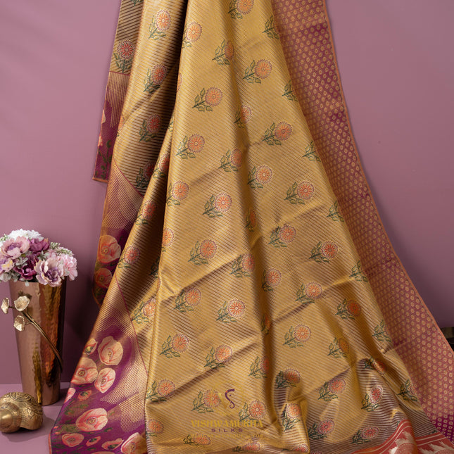Kanchipuram Silk Saree-VSKP116