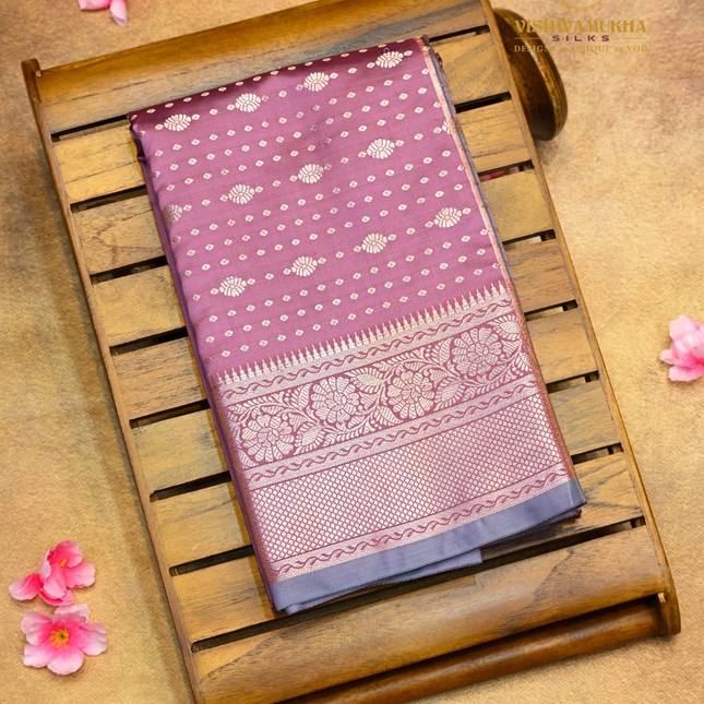 Semi Soft Pattu-VSSP52F Onion pink