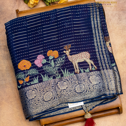 Dola Silk-VSD3F Navyblue
